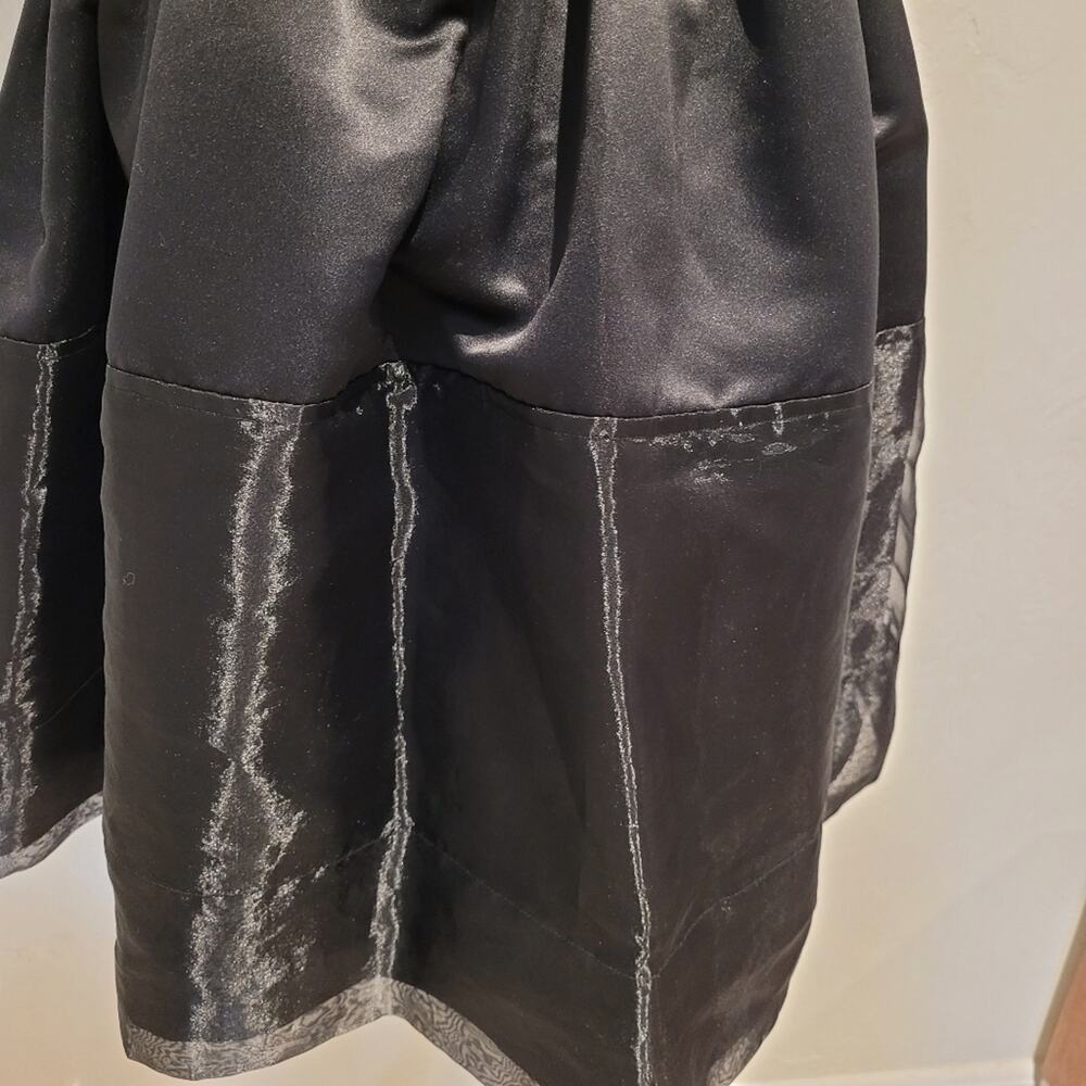 Erin Fetherston Black Tiered Fit & Flare Dress 6 Halter Neck Cocktail LBD - Picture 3 of 8